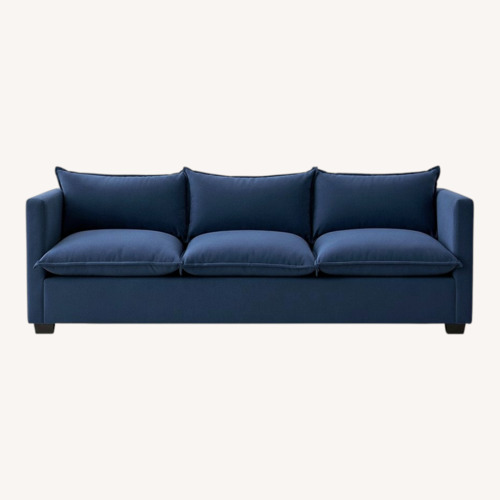 Used The Futon Shop Natural Home Blue 3+ Seater Sofa for sale on AptDeco
