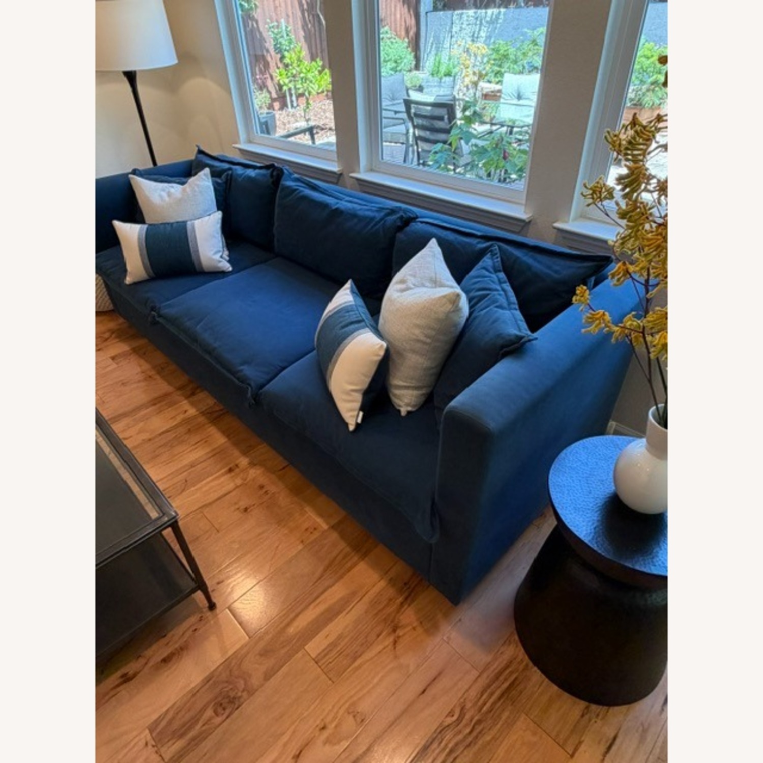 The Futon Shop Natural Home Blue 3+ Seater Sofa - image-1