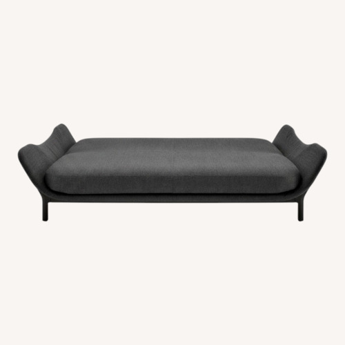 Used Ligne Roset Dark Gray Clam Sofa for sale on AptDeco