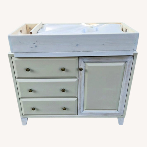 Used Heirloom Wood Changing Table Dresser Removable Top for sale on AptDeco