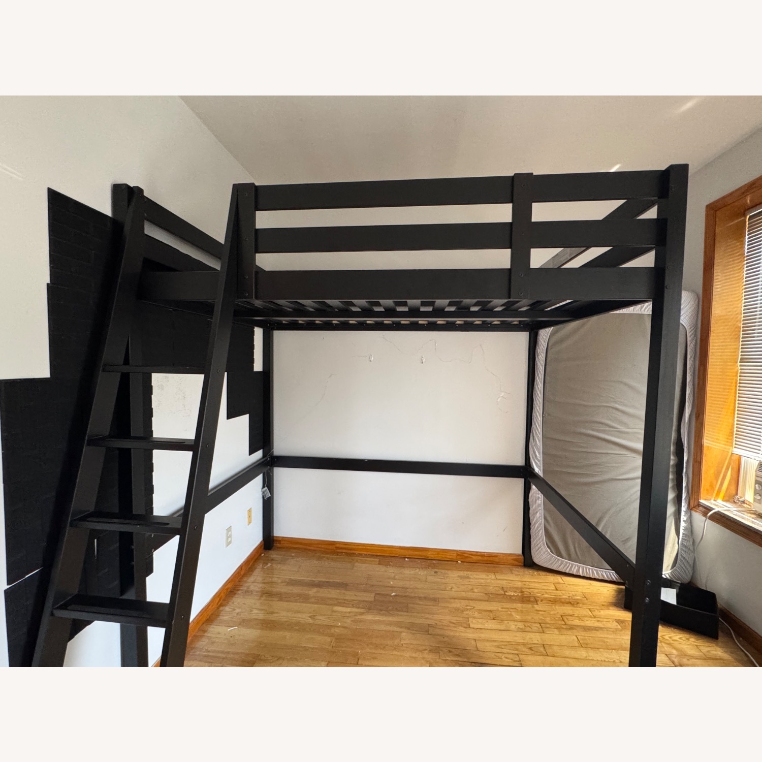 IKEA Stora Black Wood Bunk Bed - image-2