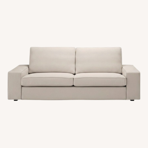 Used IKEA Kivik Natural Fabric 3+ Seater Sofa for sale on AptDeco