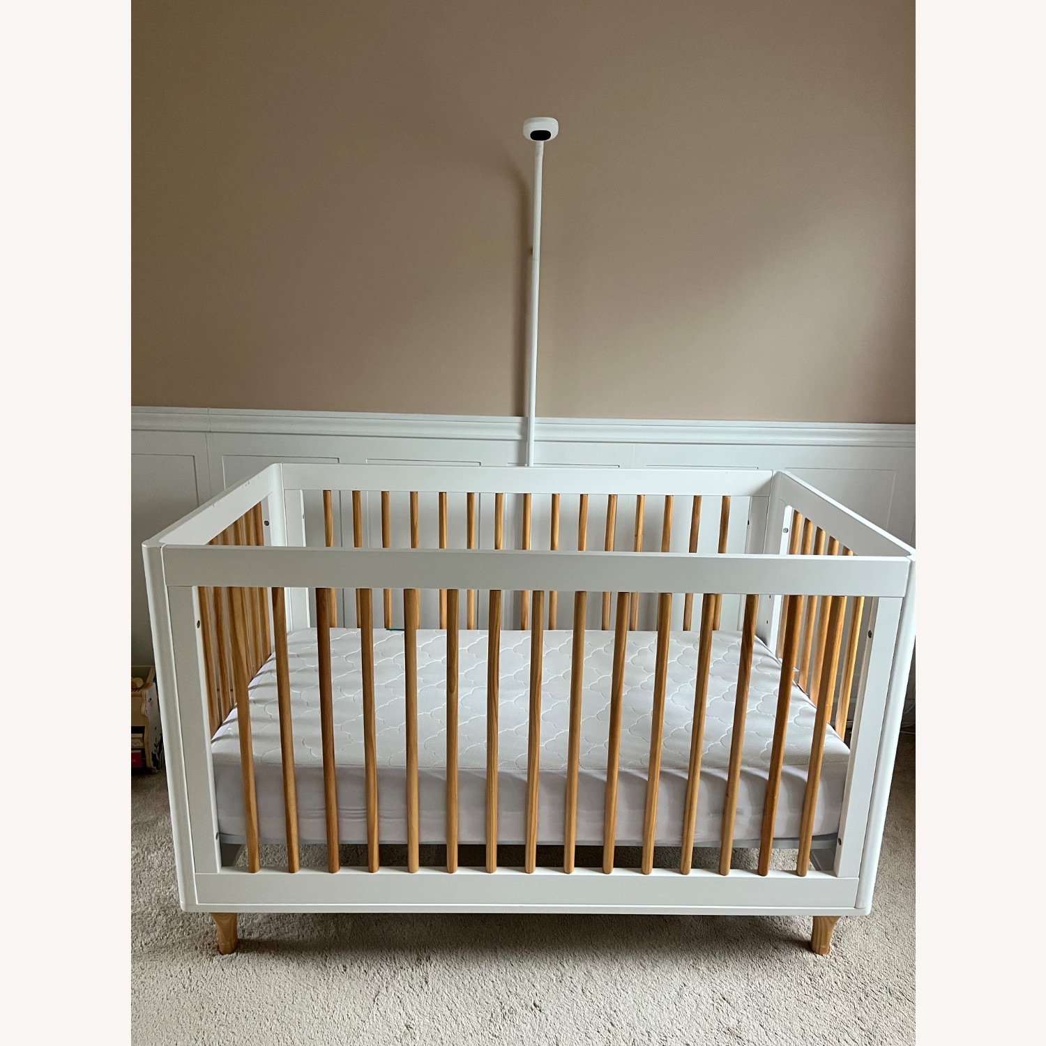 West Elm White Wood Crib - image-1