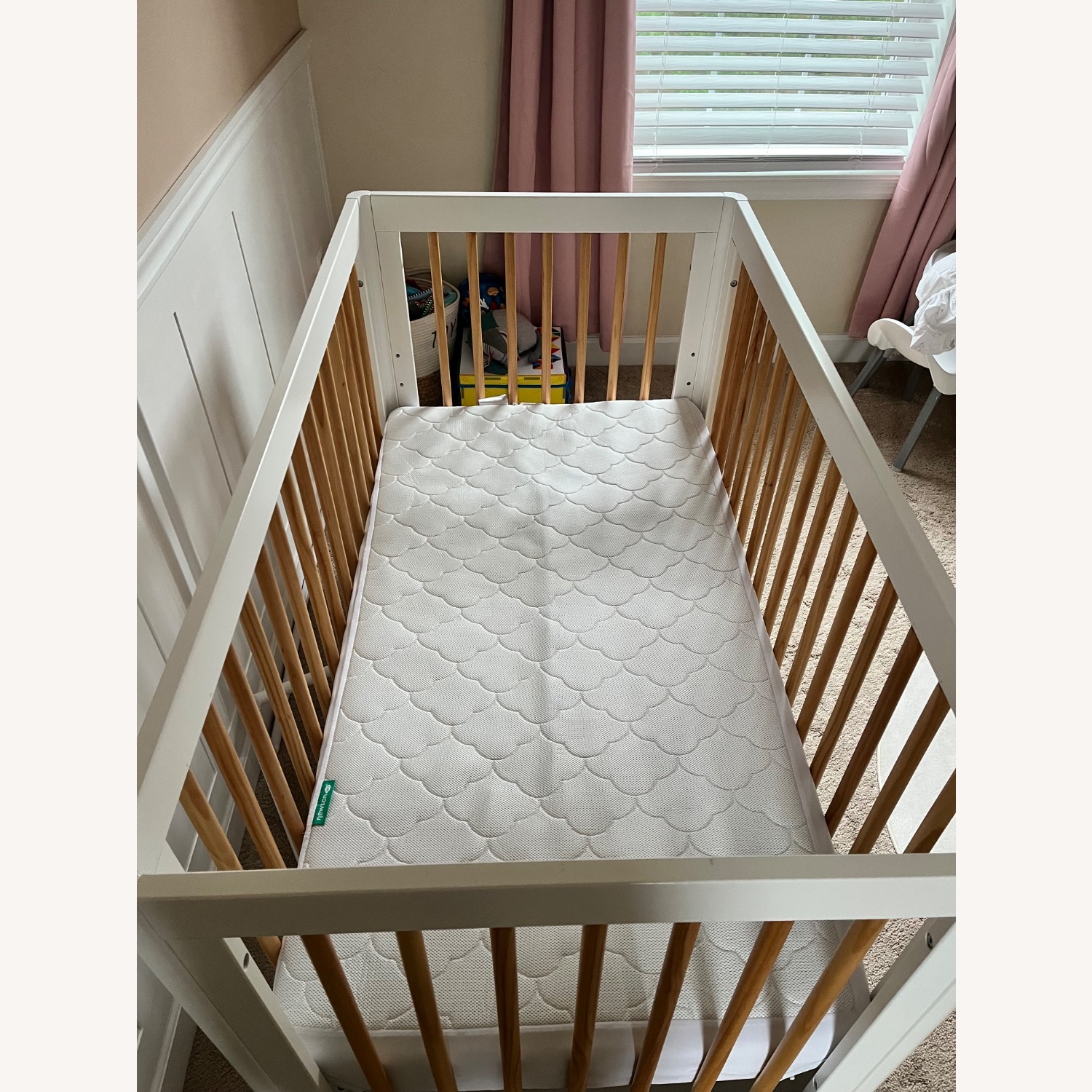 West Elm White Wood Crib - image-2