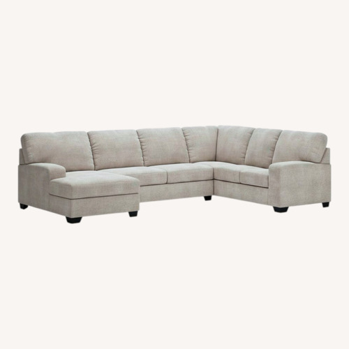Used Ashley Furniture Rodington Light Gray 3+ Piece Sectional for sale on AptDeco