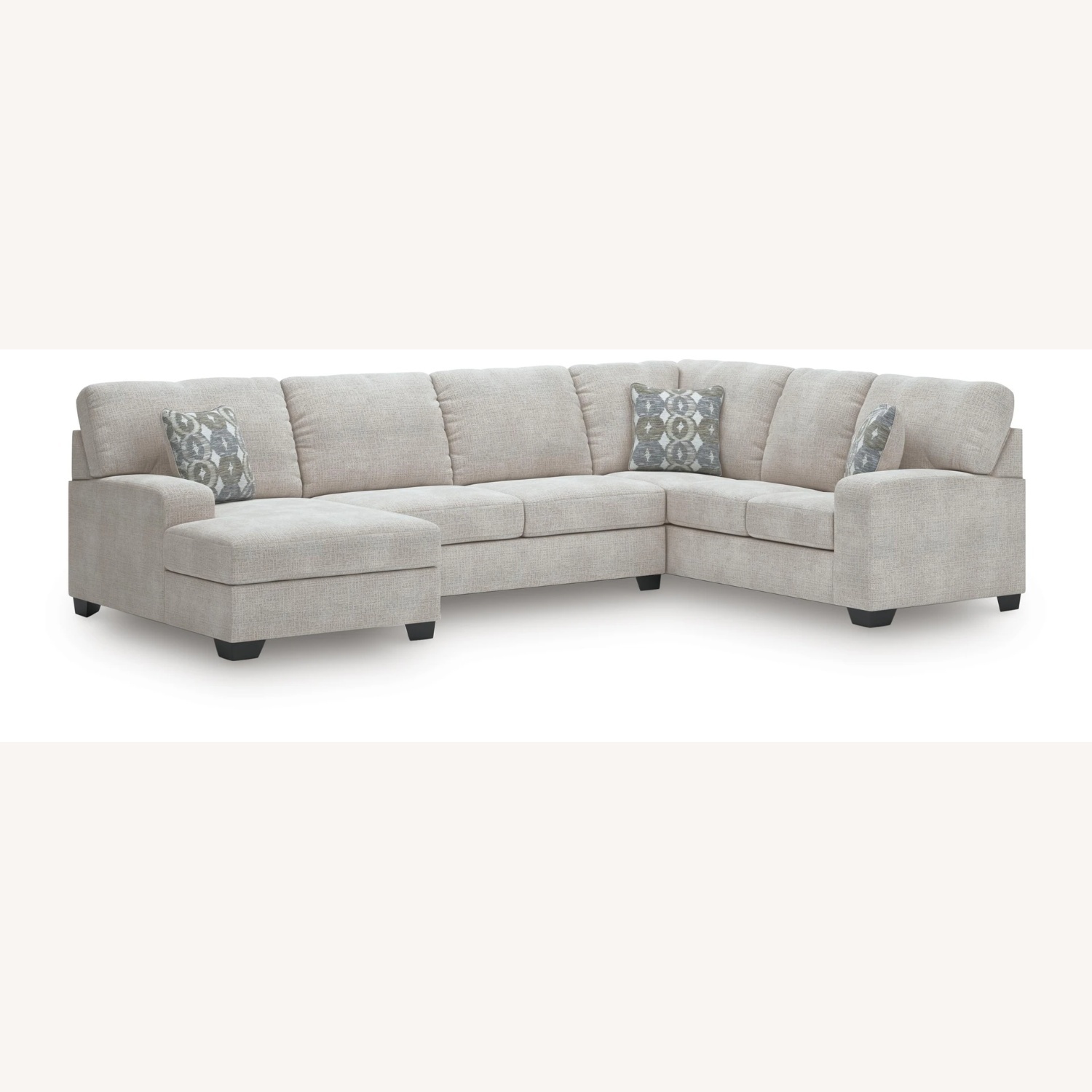 Ashley Furniture Rodington Light Gray 3+ Piece Sectional - image-6