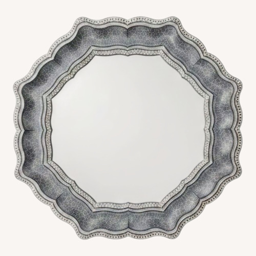 Used Blue Wood Wall Mirror for sale on AptDeco