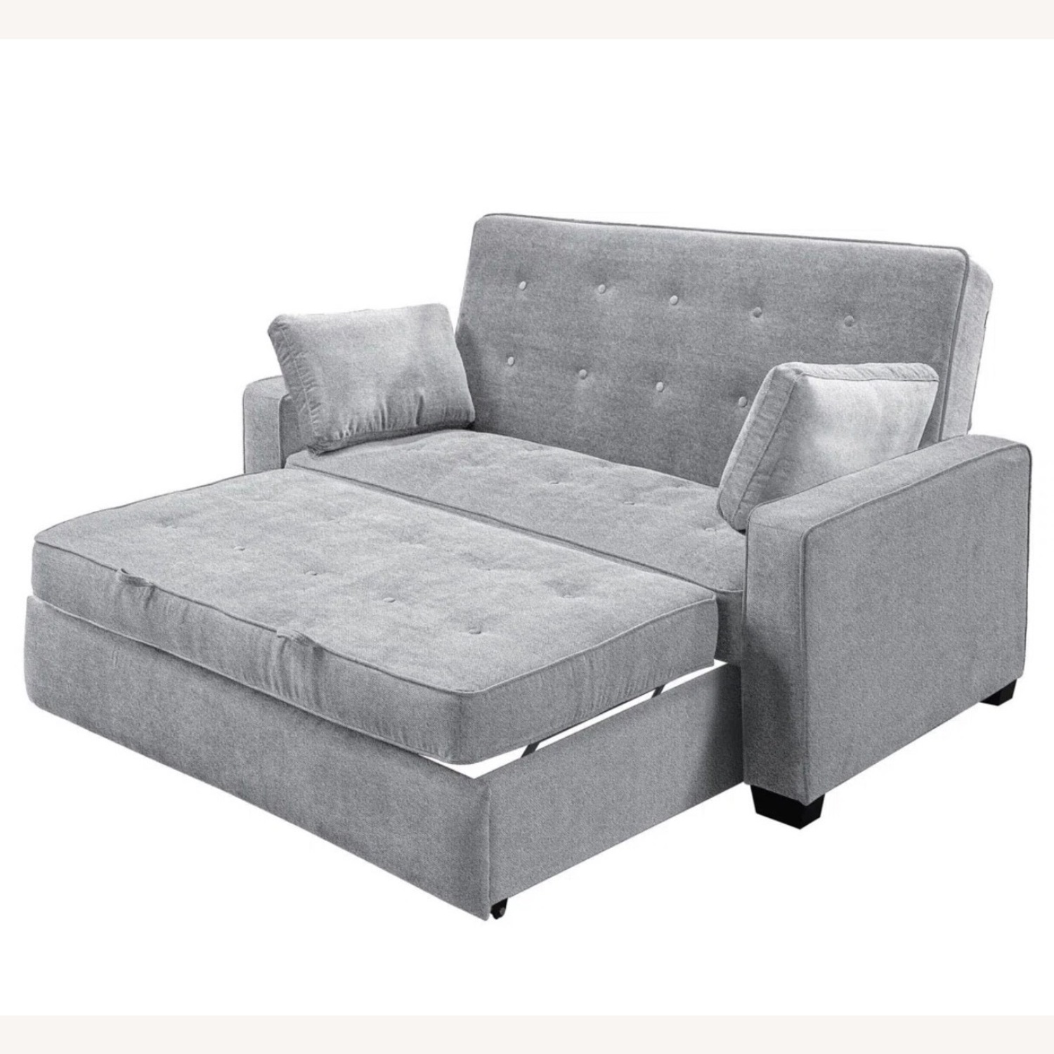 Serta Monroe 72.6" Queen Square Arm Tufted Back Convertible Sleeper - image-1