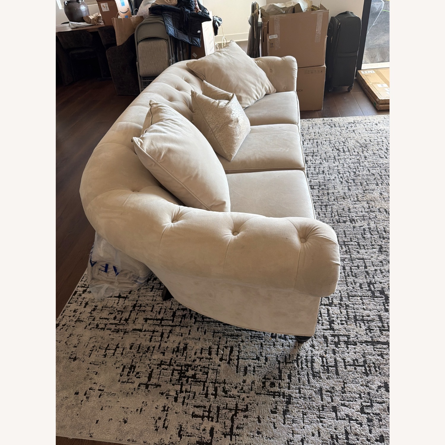 Macy's White 3+ Seater Sofa - image-3