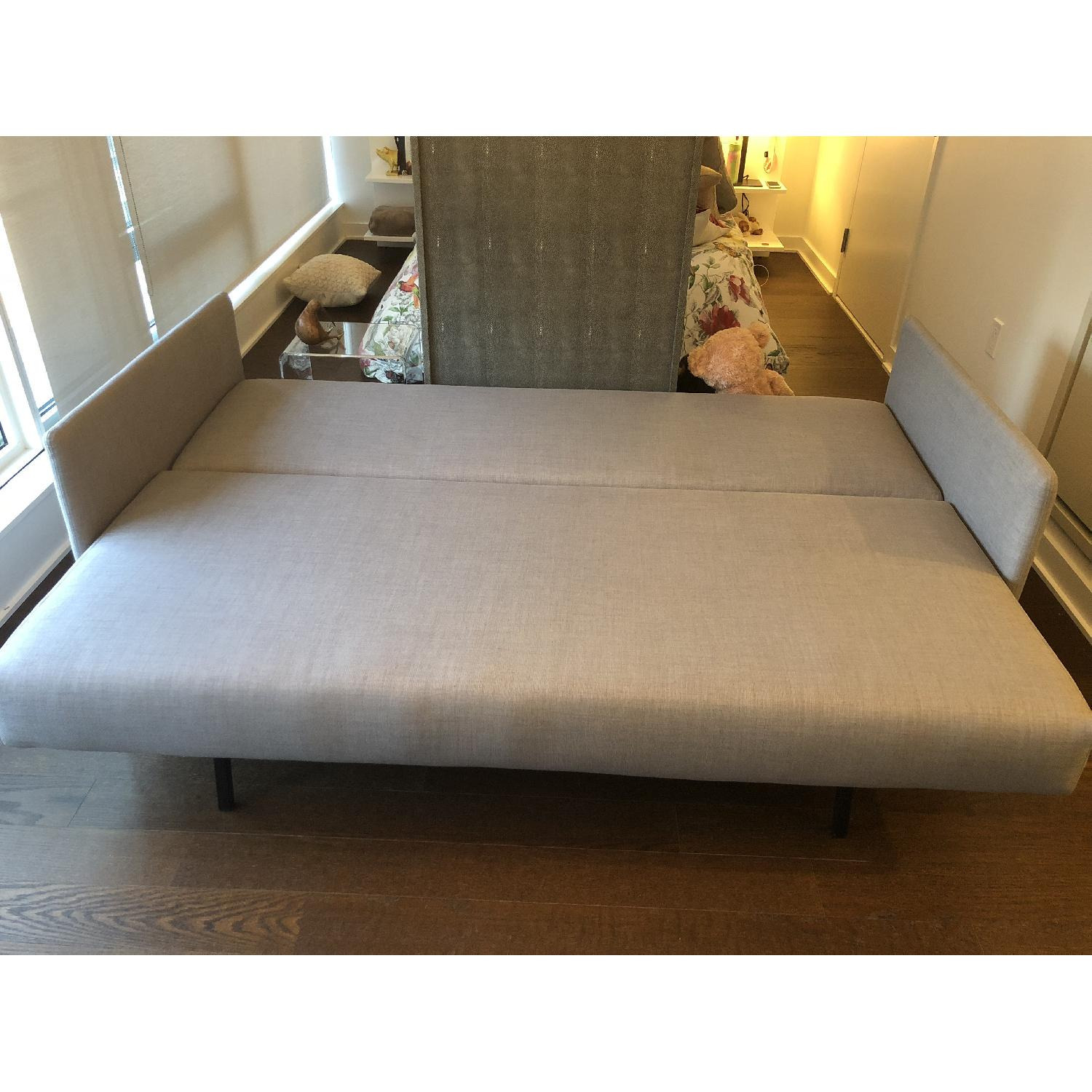 CB2 Tandom Sleeper Sofa (Light Gray) - image-4