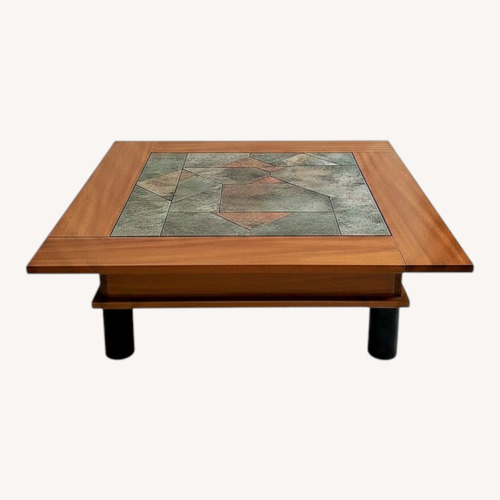 Used Light Brown Wood Coffee Table for sale on AptDeco