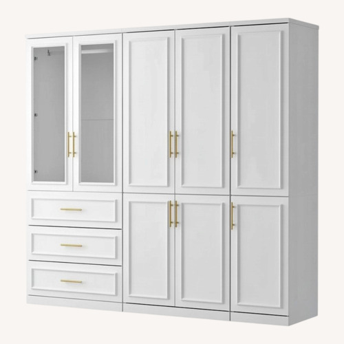 Used 74.8"H Large Modular Wardrobe Cloest Armoire for sale on AptDeco
