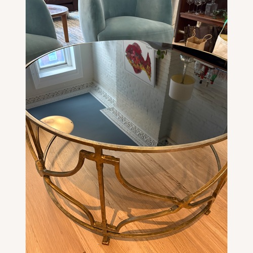 Used Bradley Glass Top Coffee Table for sale on AptDeco