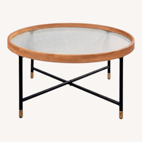 Used Amazon Cozayh Natural Wood Coffee Table for sale on AptDeco
