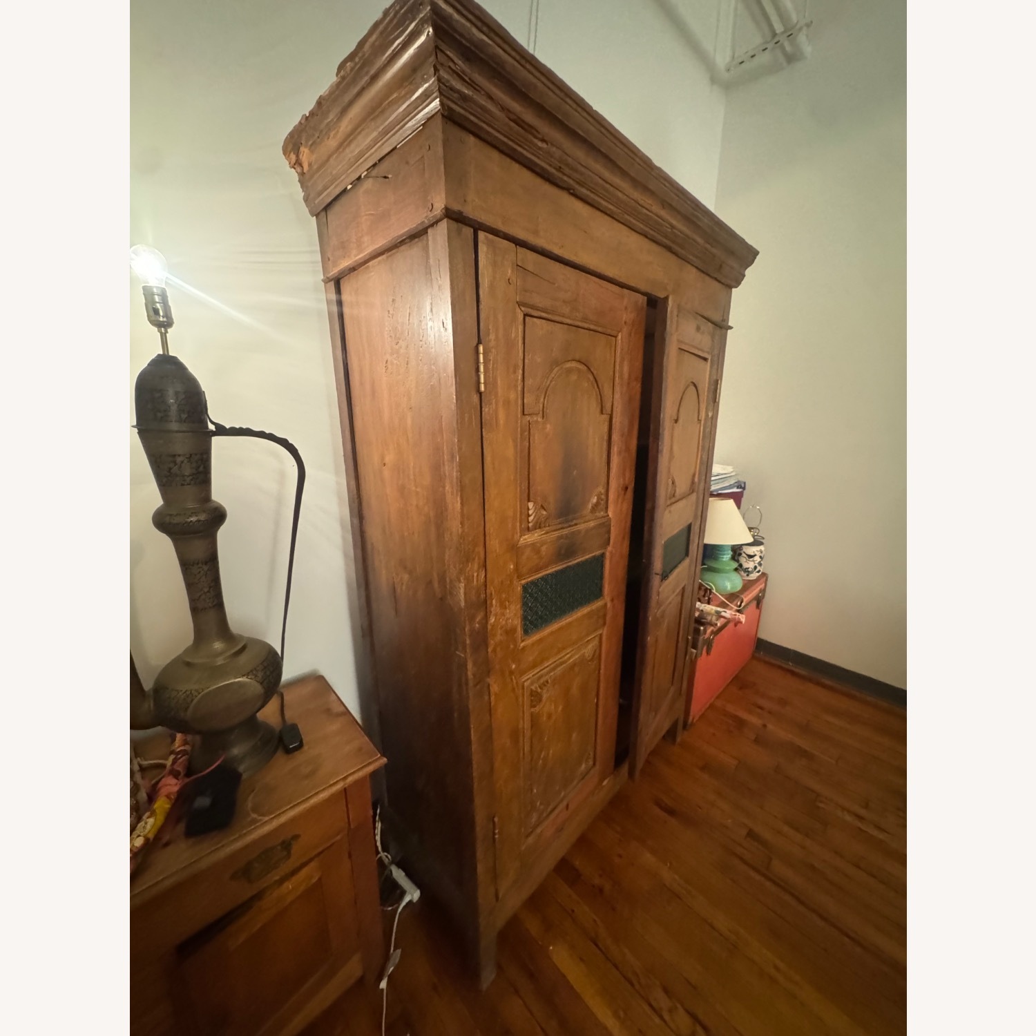 Vintage/Antique Wooden Armoire - image-3