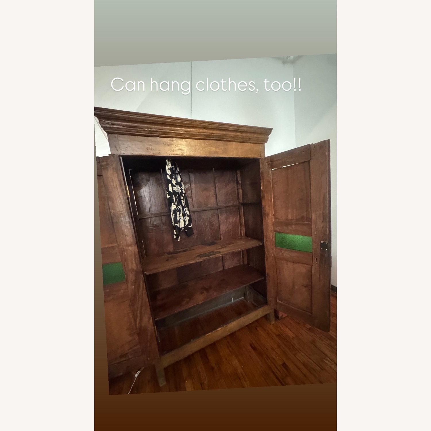Vintage/Antique Wooden Armoire - image-2