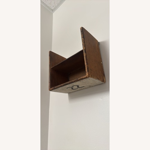 Used Small Antique Vintage Wooden Floating Shelf  for sale on AptDeco