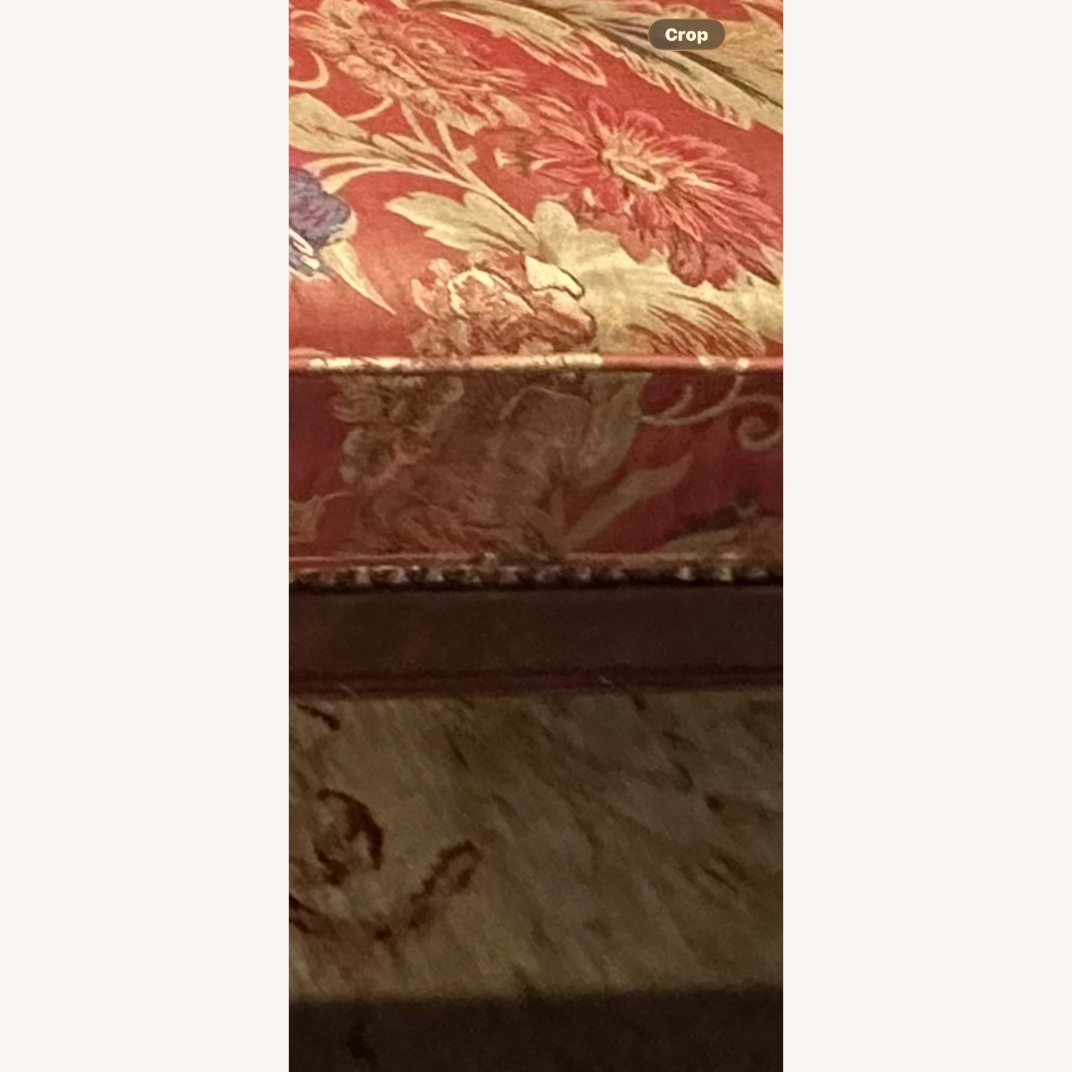 Vintage/Antique Finds Red Fabric 3+ Seater Sofa - image-8