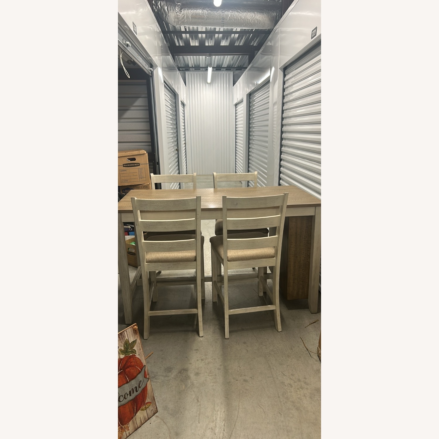 Ashley Furniture Natural Wood Dining Set - image-4