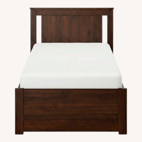 Used IKEA SONGESAND Dark Brown Twin Bedframe for sale on AptDeco