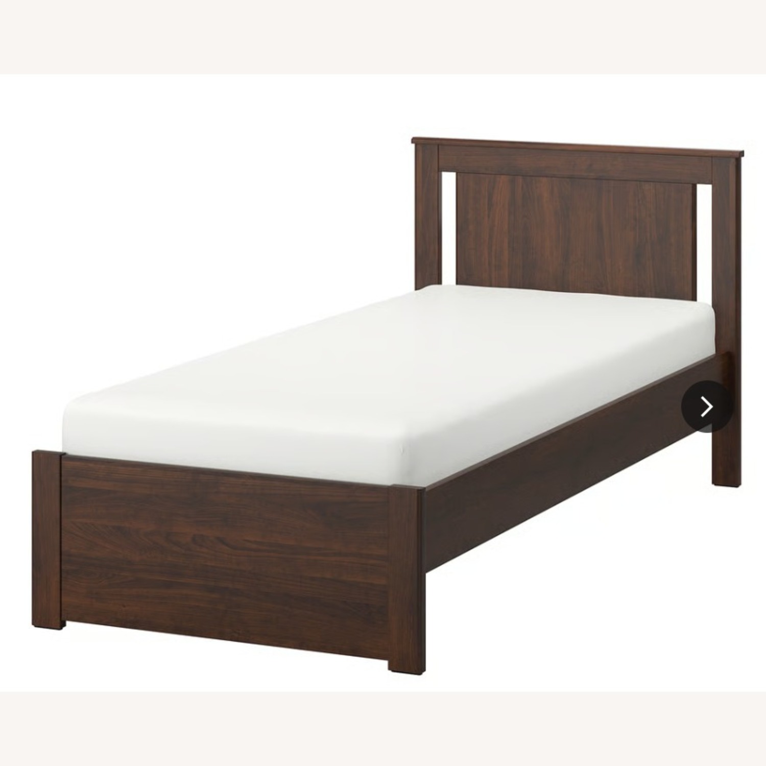 IKEA SONGESAND Dark Brown Twin Bedframe - image-1