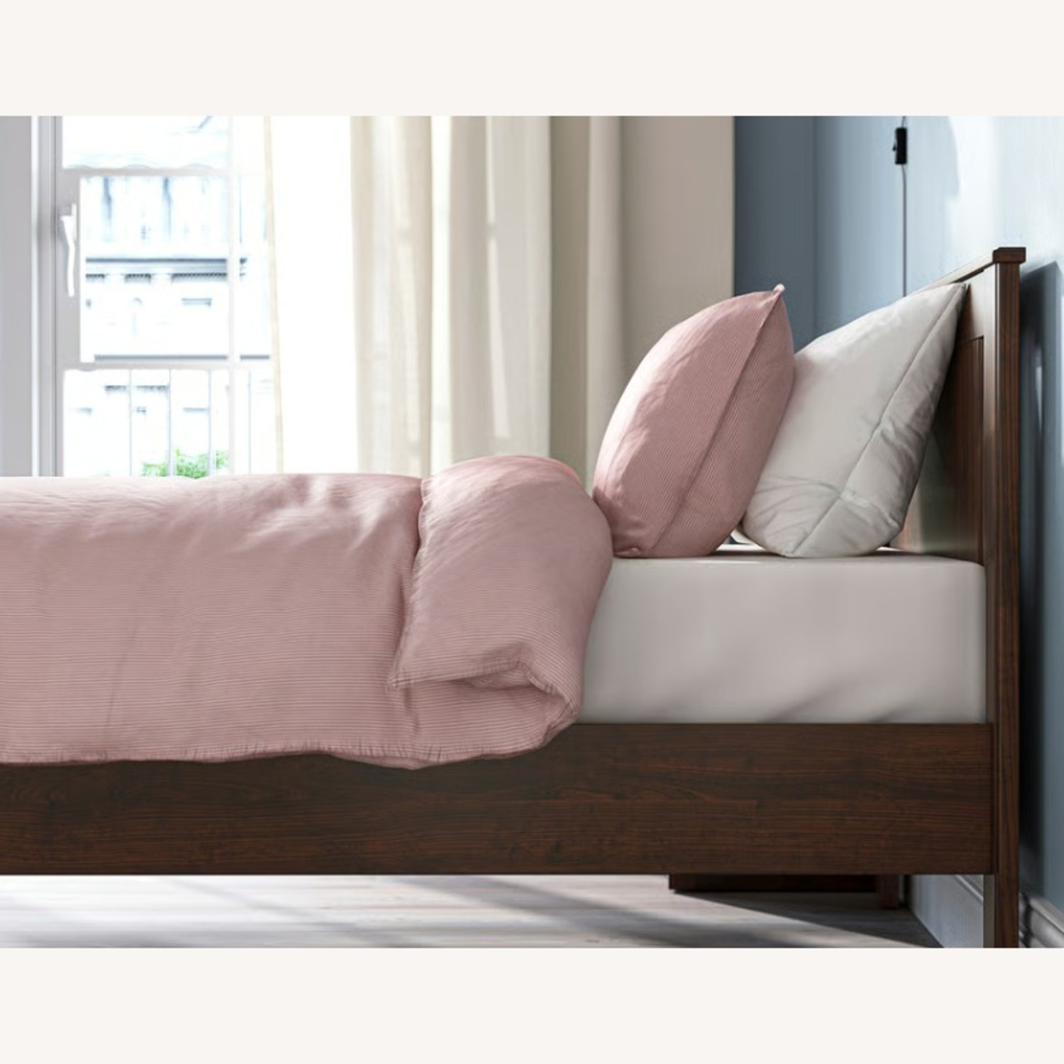 IKEA SONGESAND Dark Brown Twin Bedframe - image-3