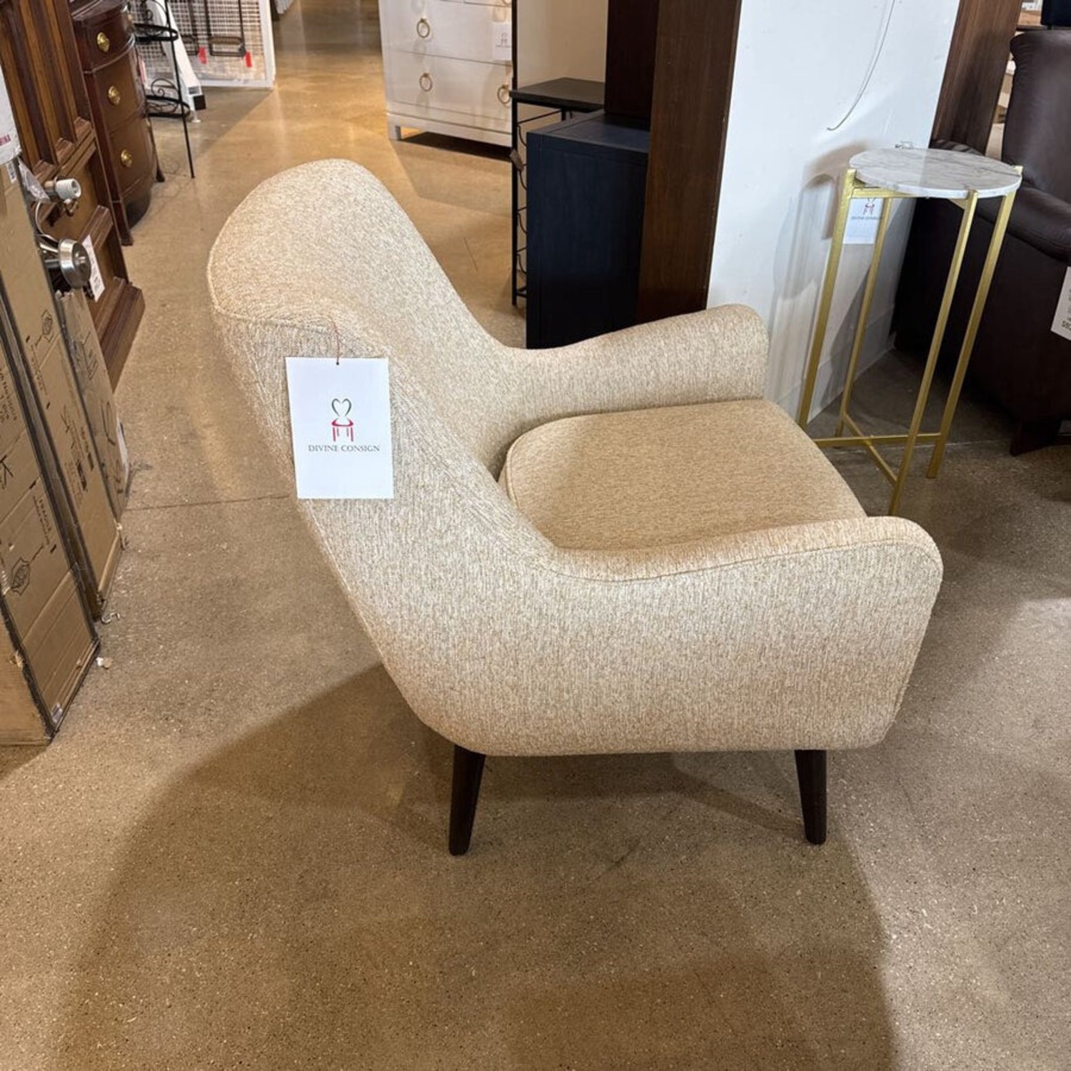 Room & Board Quinn Lounge Chair Conley Saffron - image-2