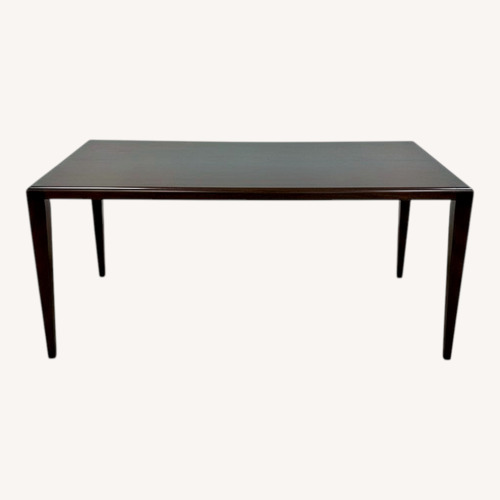 Used Fine Custom Single Slab Sleek Leg Dining Table for sale on AptDeco