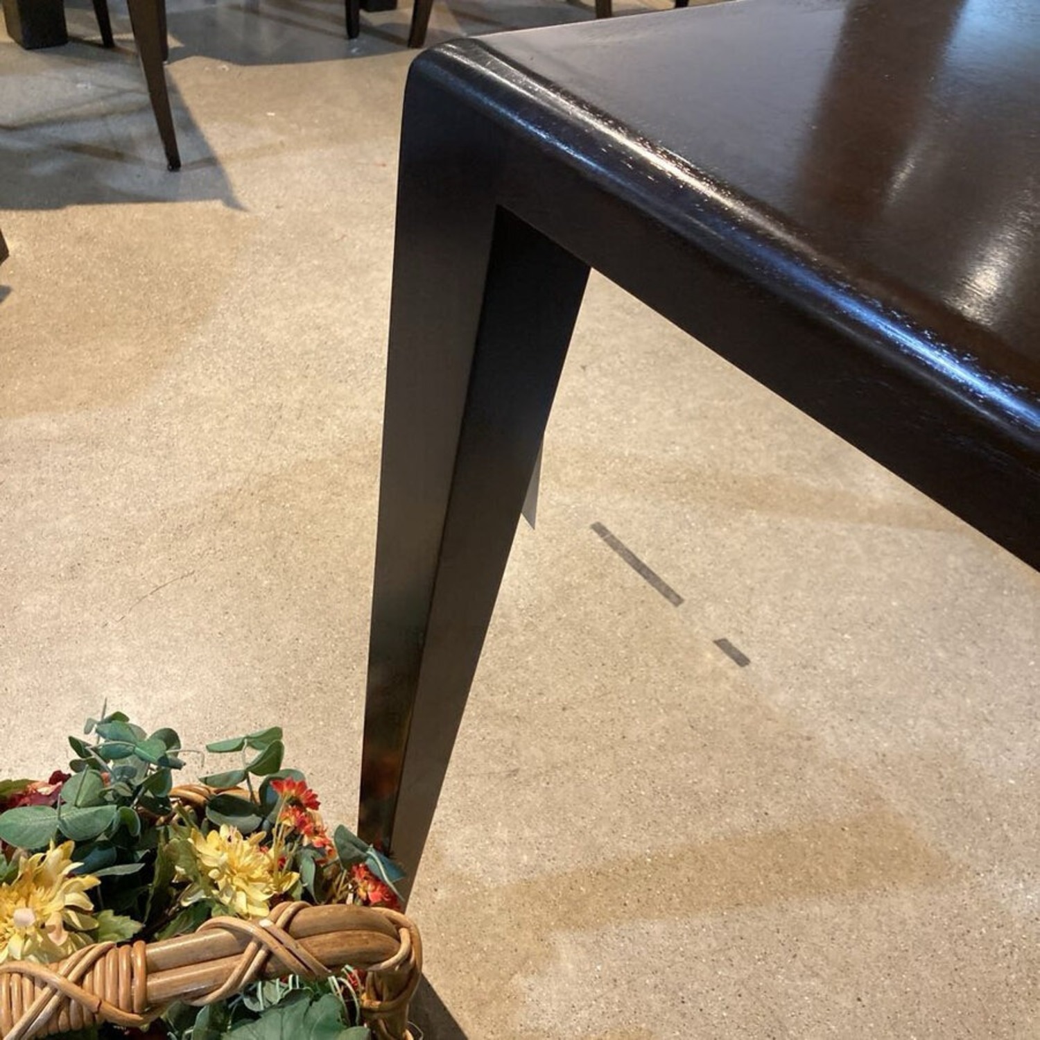 Fine Custom Single Slab Sleek Leg Dining Table - image-8