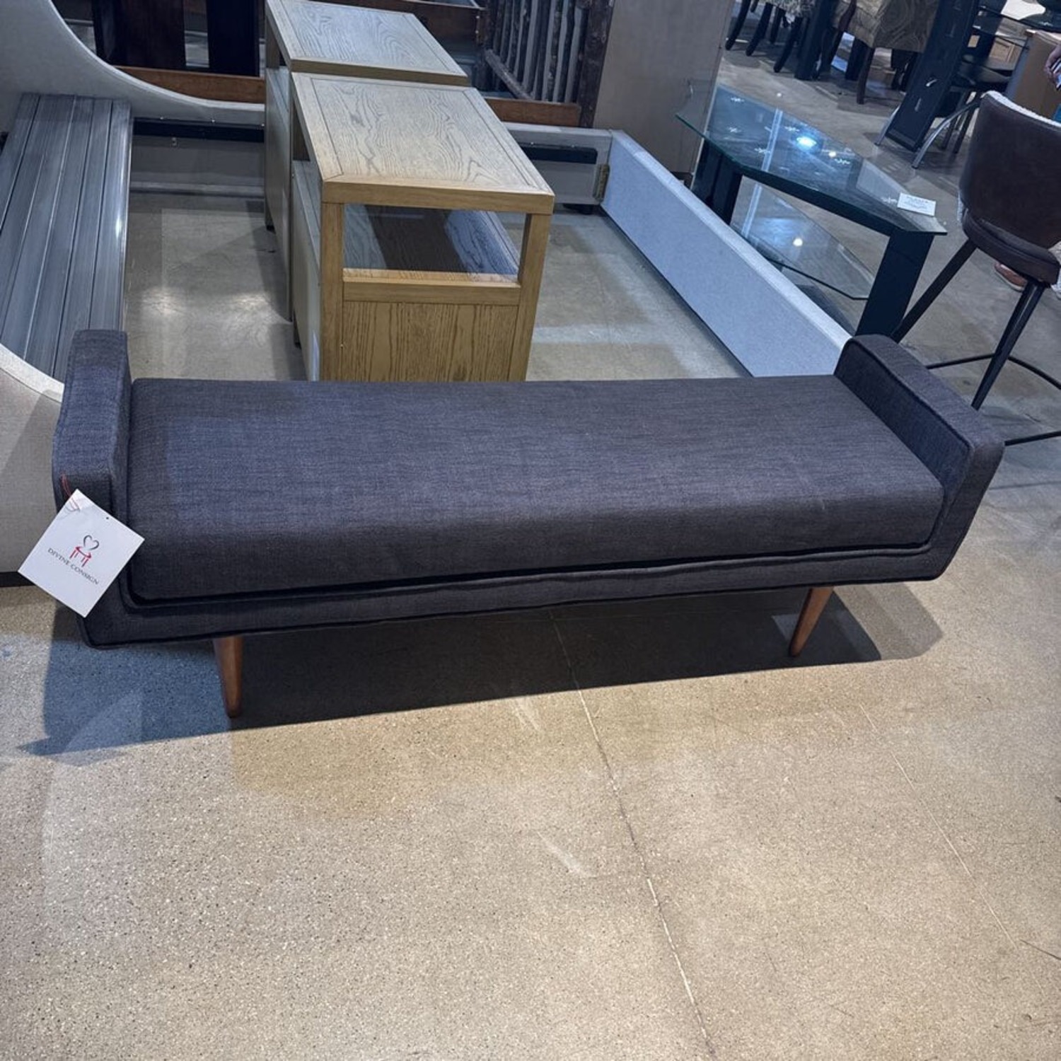 West Elm Landry Upholstered Bench - image-2