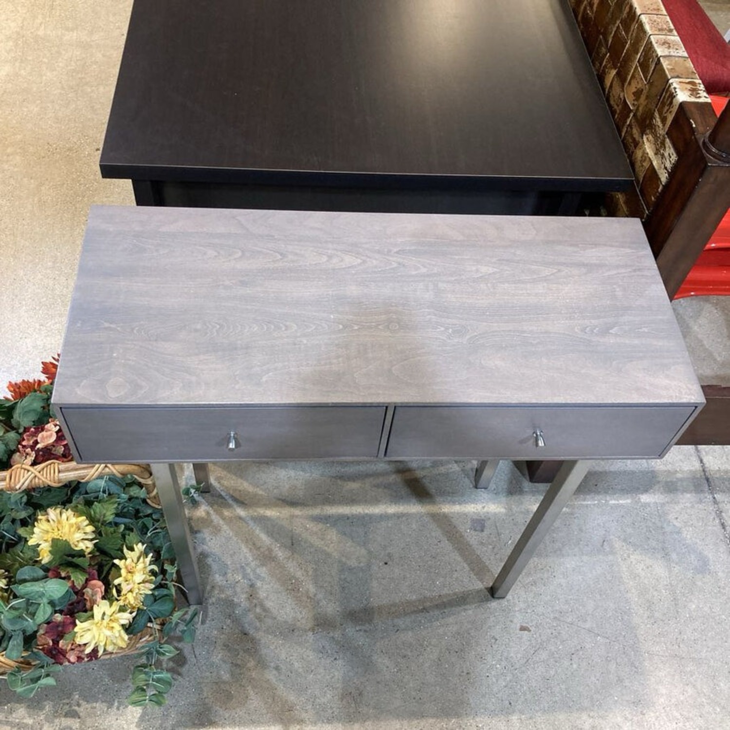 Hudson 2-Drawer Console Table Maple - image-8