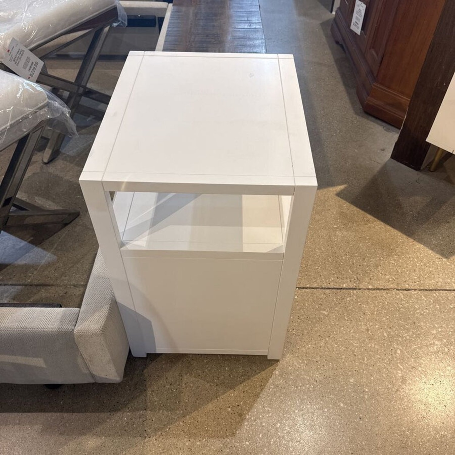 Lark 2-Drawer Nightstand White/Gold - image-4