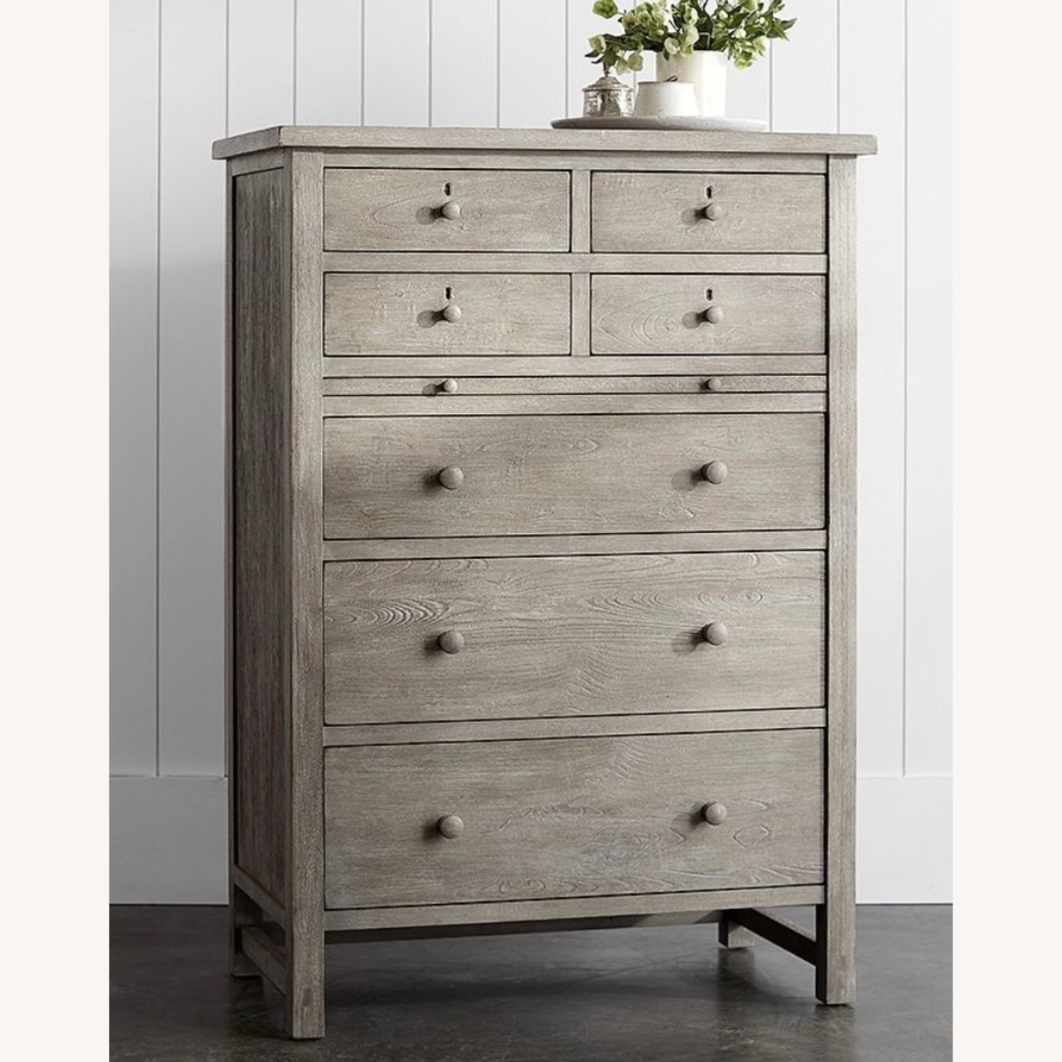 Pottery Barn Farmhouse tall Dresser in Gray Wash - image-1