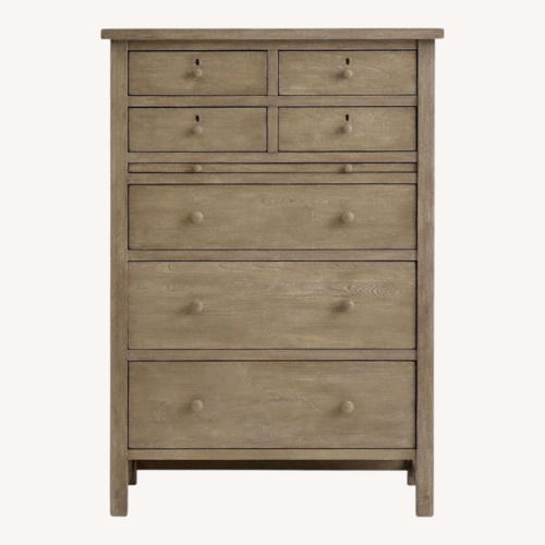 Used Pottery Barn Farmhouse tall Dresser in Gray Wash for sale on AptDeco