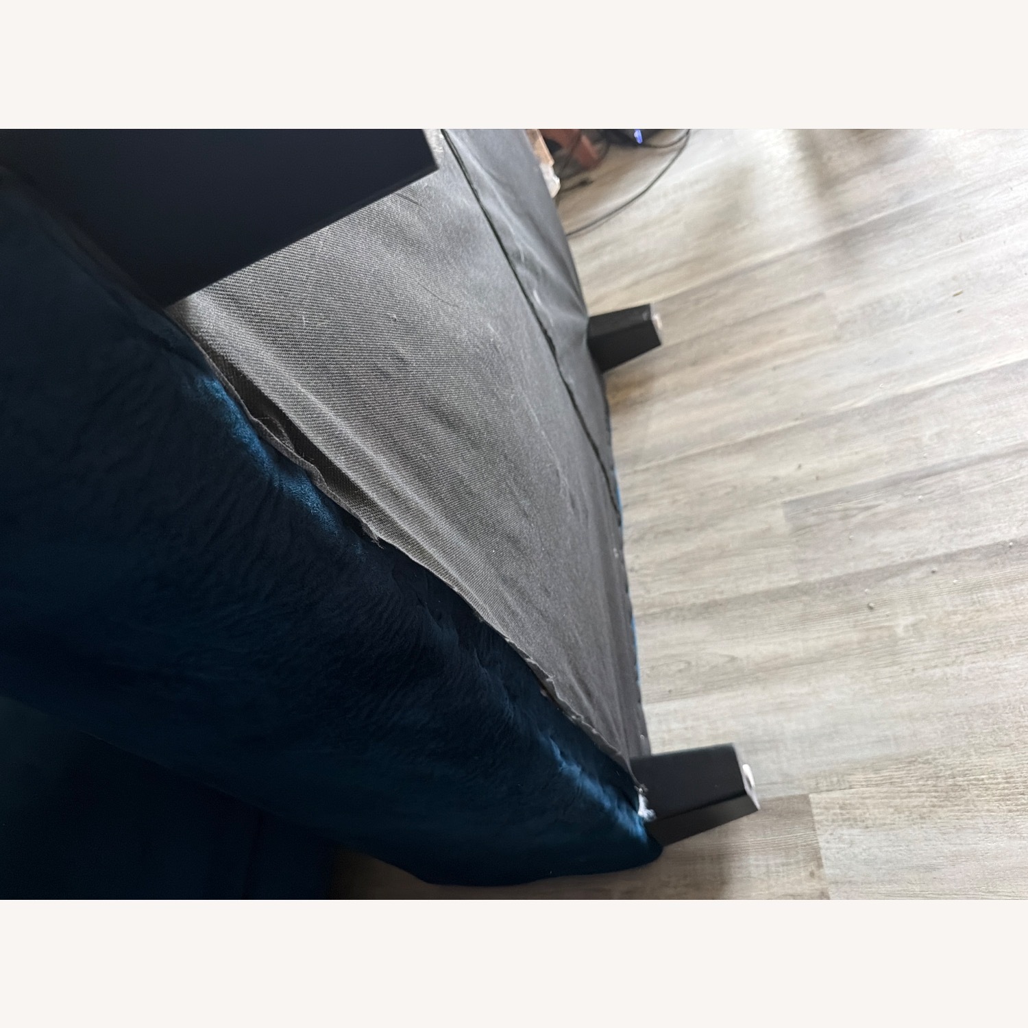 Blue 2 Piece Sectional with Ottoman - image-5