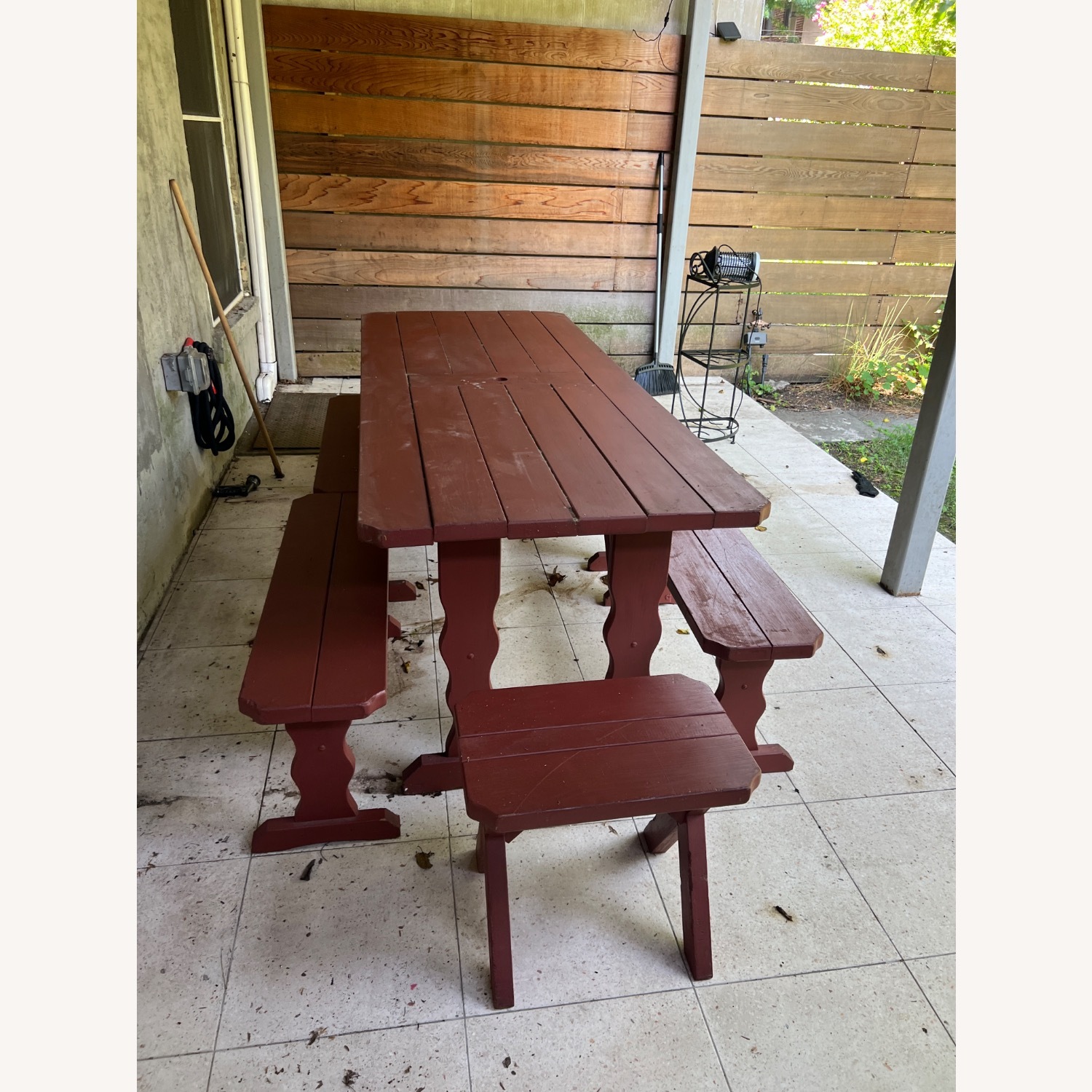 Red Wood Patio Furniture - image-3