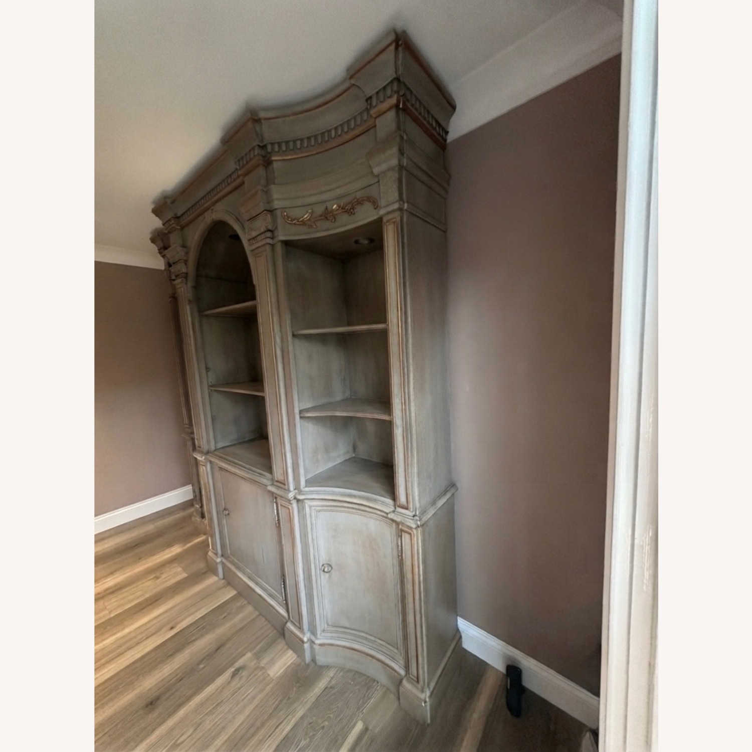 Drexel Light Gray Wood Sideboard - image-2