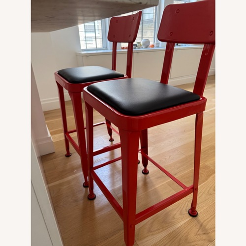 Used Industry West Octane Red Counter Stools for sale on AptDeco
