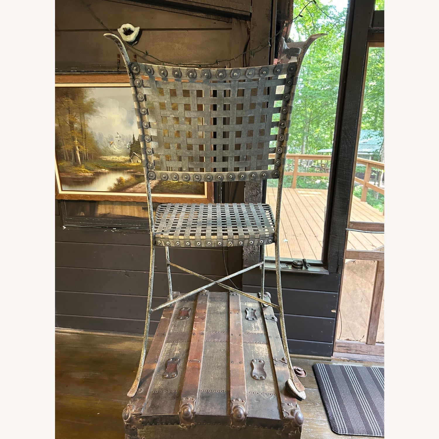 Silver Metal Dining Chairs - image-3