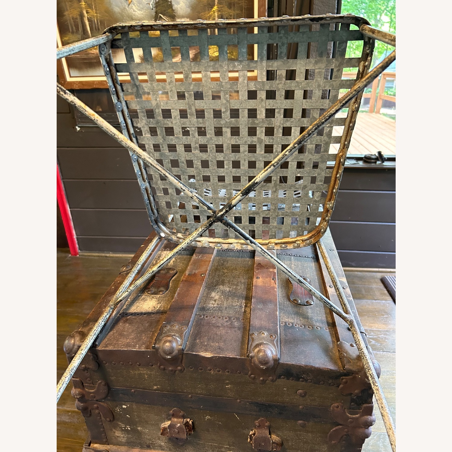 Silver Metal Dining Chairs - image-4