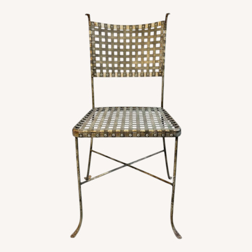 Used Silver Metal Dining Chairs for sale on AptDeco