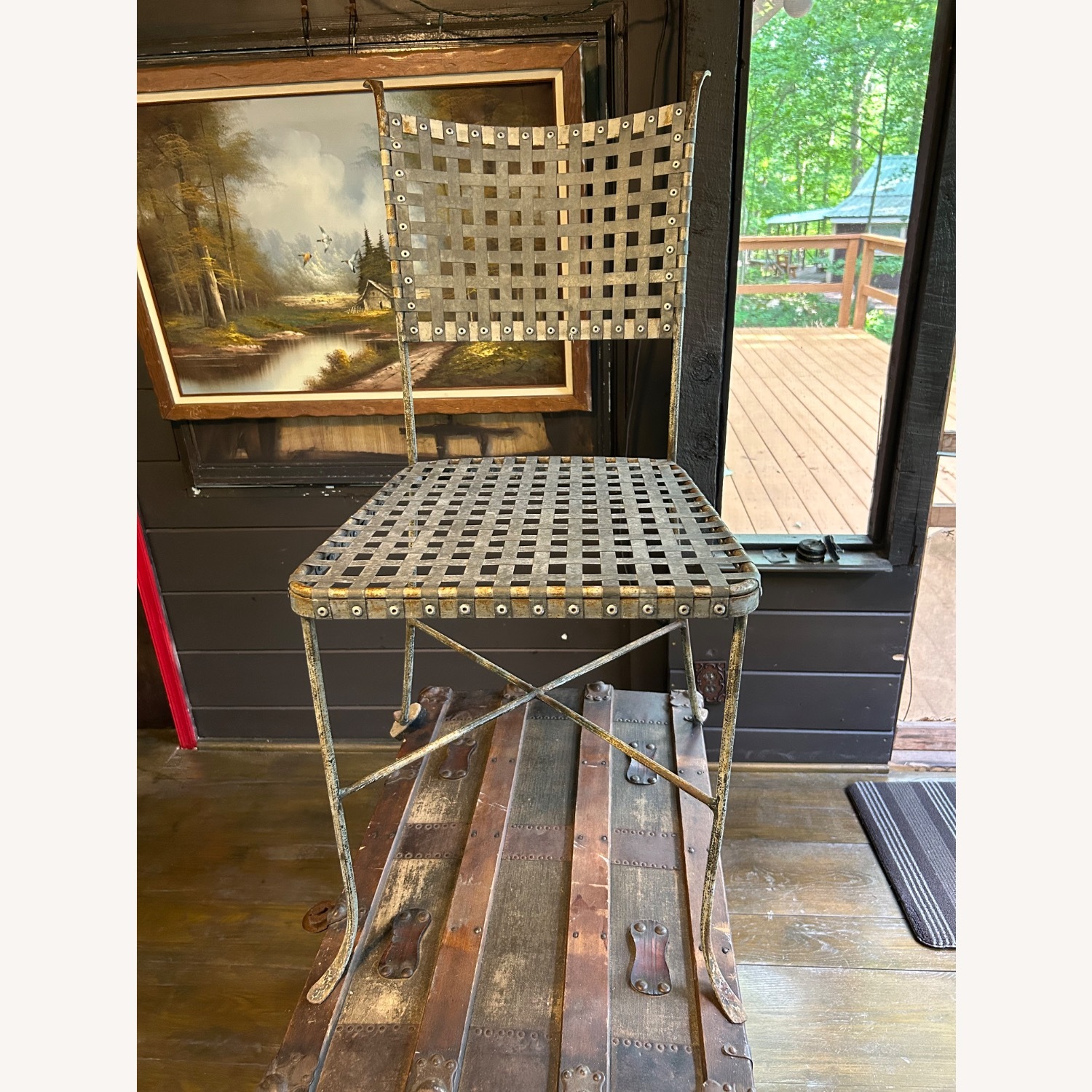 Silver Metal Dining Chairs - image-1