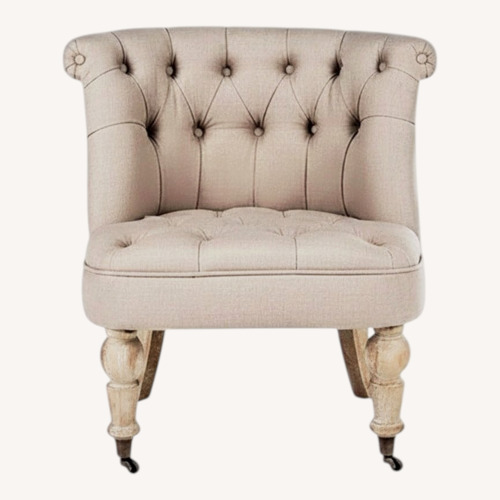 Used Restoration Hardware Tufted Chair for sale on AptDeco