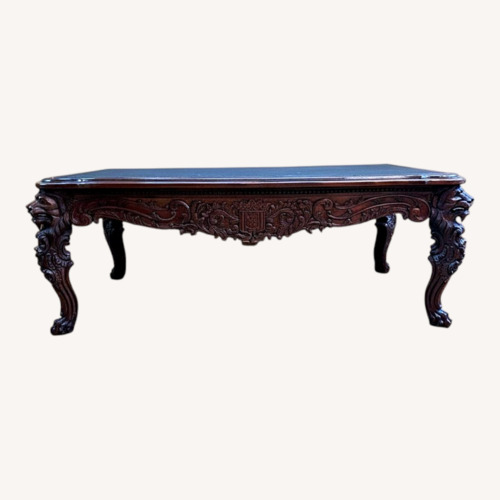 Used Victorian Carved Mahogany Coffee Table for sale on AptDeco