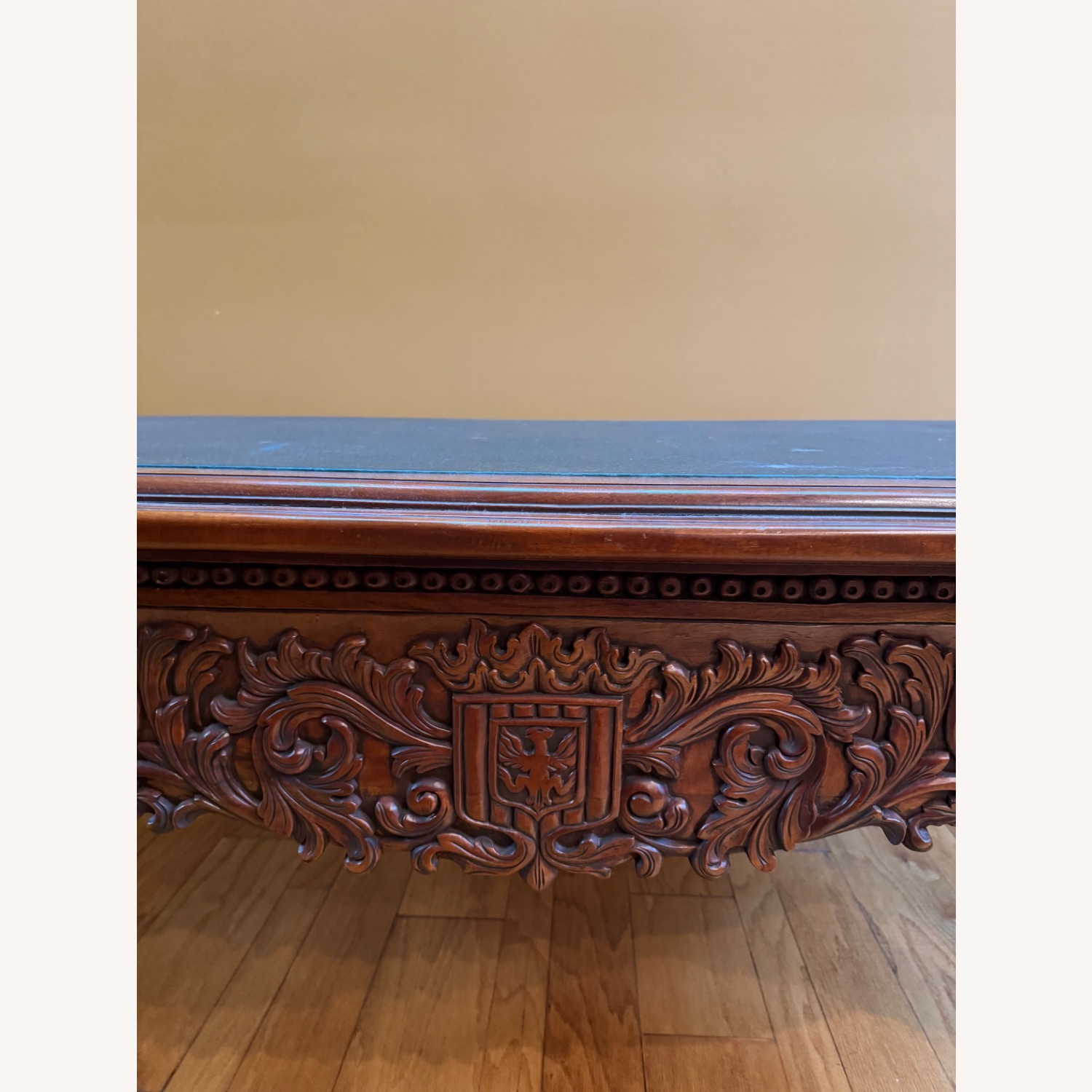 Victorian Carved Mahogany Coffee Table - image-4