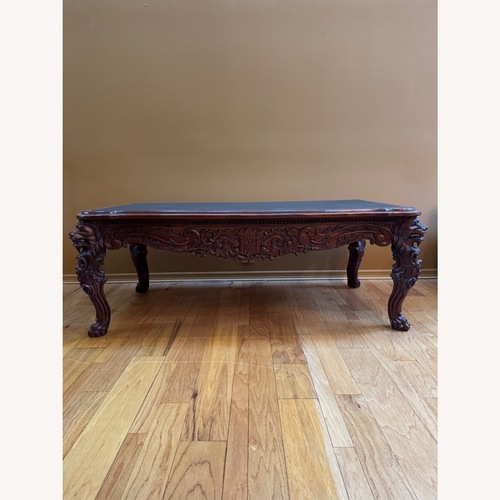 Used Victorian Carved Mahogany Coffee Table for sale on AptDeco
