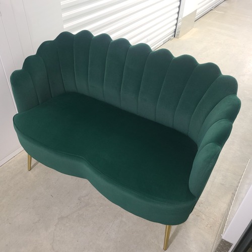 Used Hendrix Green Velvet Loveseat for sale on AptDeco
