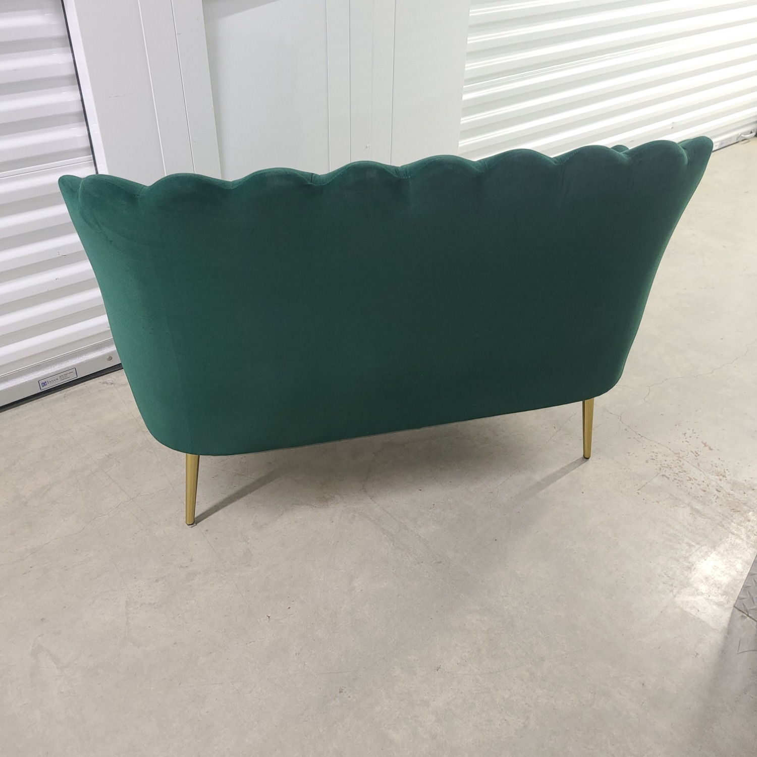 Hendrix Green Velvet Loveseat - image-6