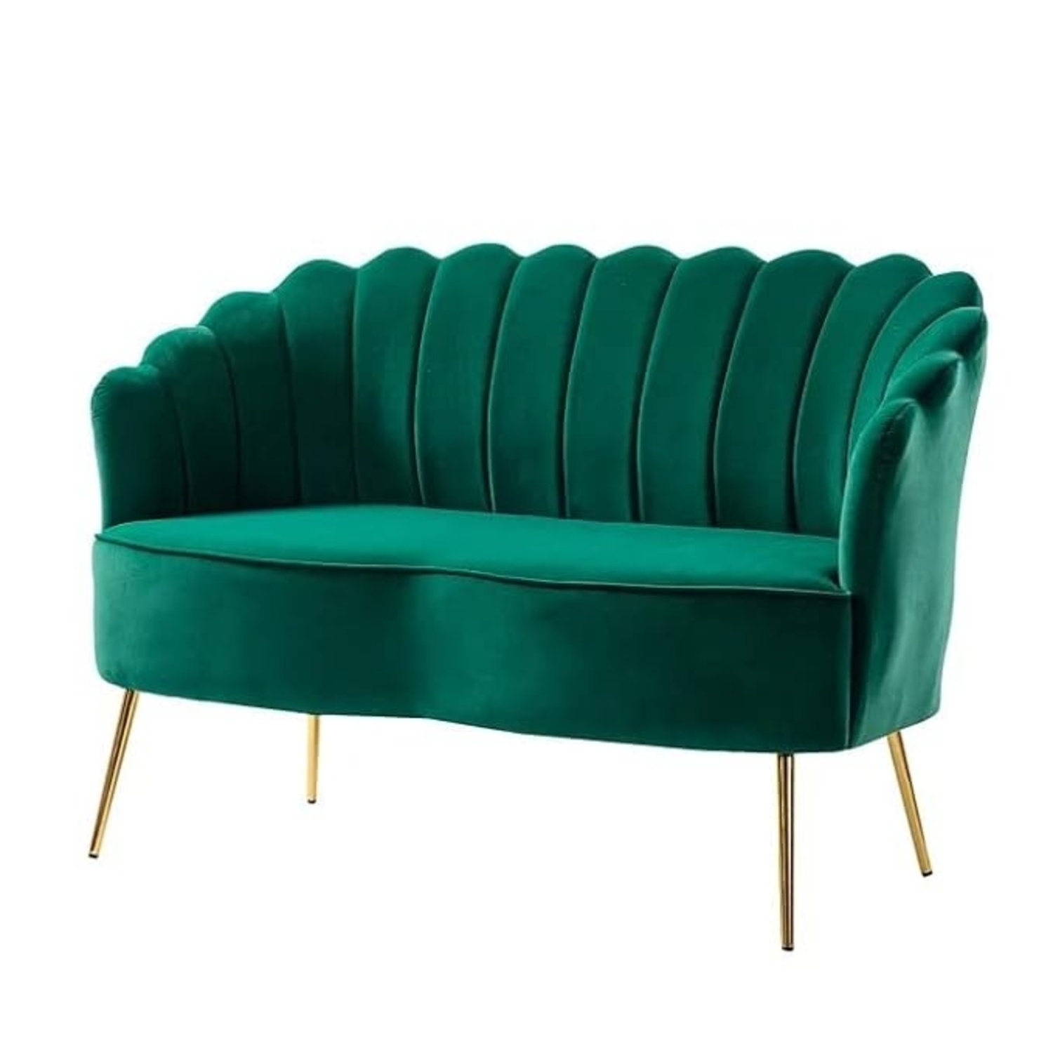 Hendrix Green Velvet Loveseat - image-8
