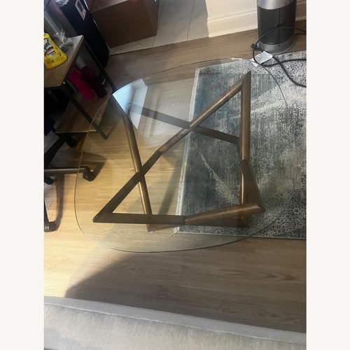 Used Glass Wooden Coffee Table for sale on AptDeco